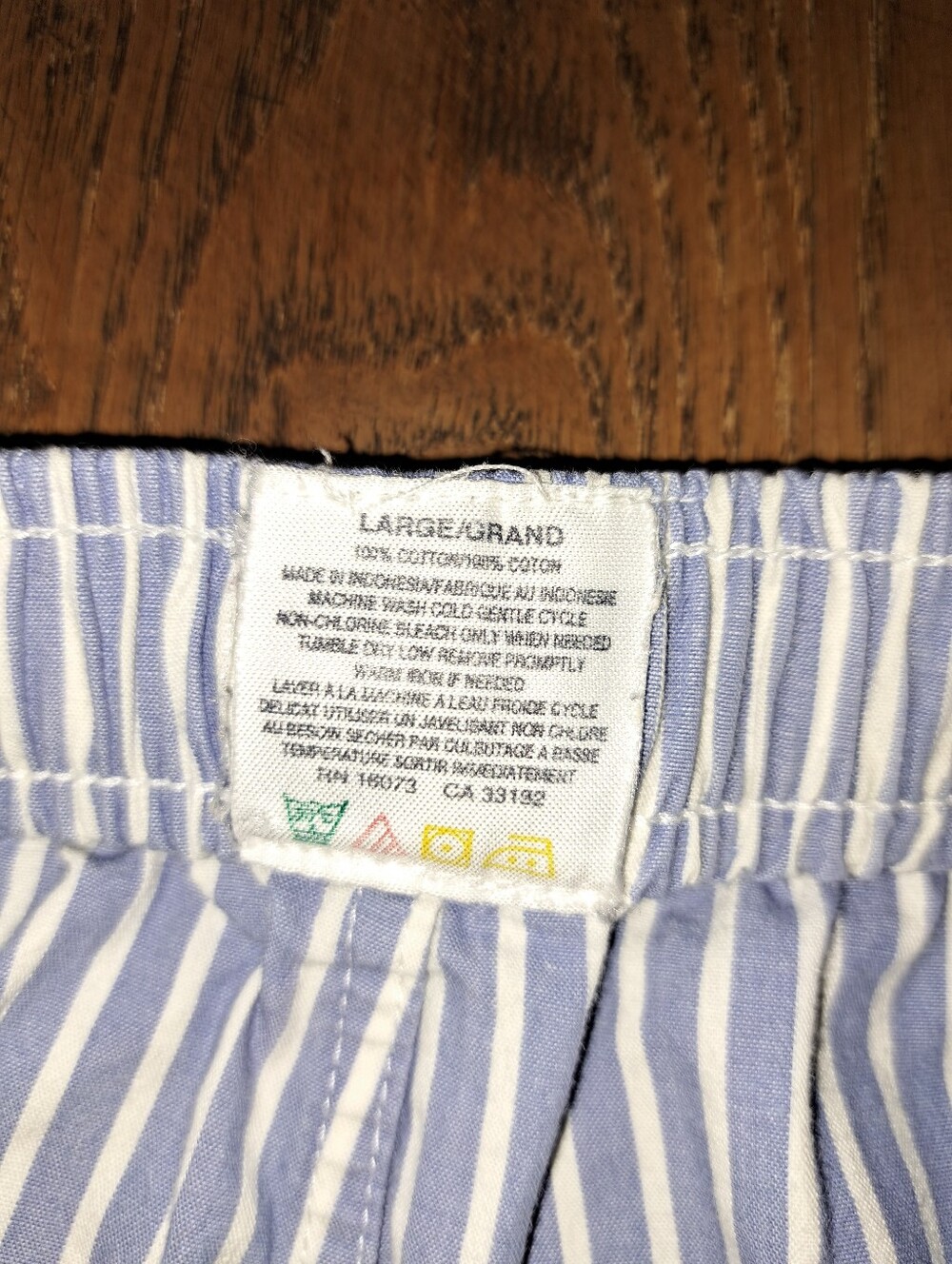Tommy Hilfiger Blue and White Striped Pajama Pants - Picture 5 of 5